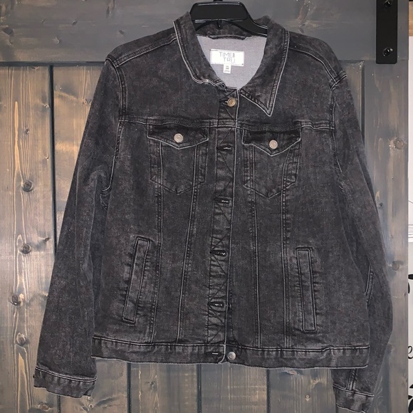 Time and Tru Jackets & Coats Xxl Womens Black Jean Jacket Poshmark